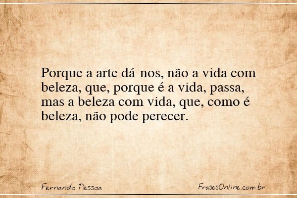 Frase de Fernando Pessoa