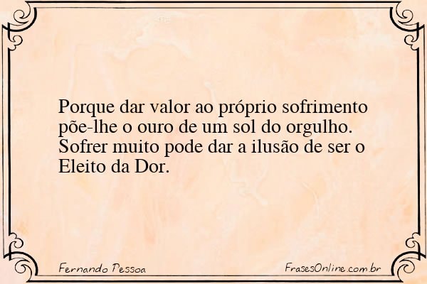 Frase de Fernando Pessoa
