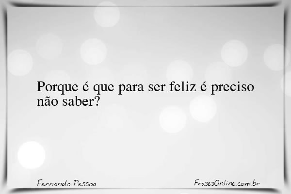 Frase de Fernando Pessoa