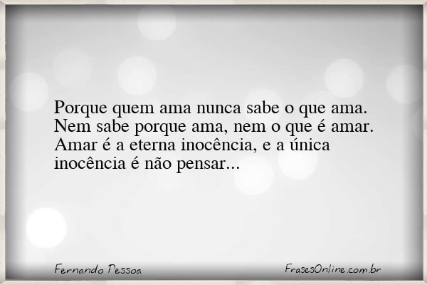 Frase de Fernando Pessoa