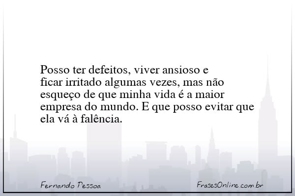 Frase de Fernando Pessoa