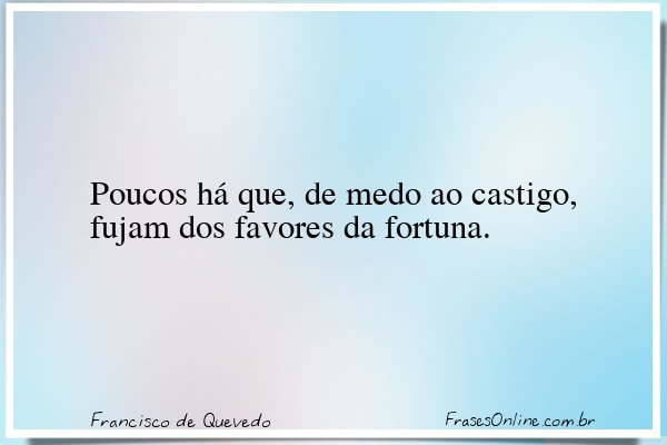 Frase de Francisco de Quevedo