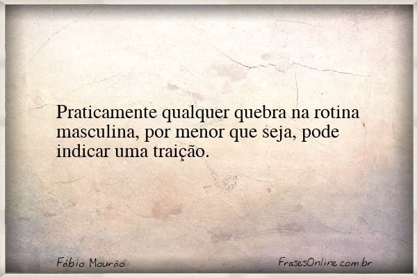 Frase de Fábio Mourão