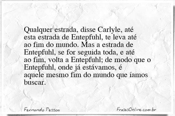 Frase de Fernando Pessoa