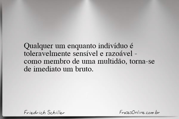 Frase de Friedrich Schiller