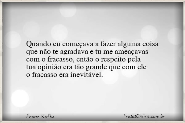 Frase de Franz Kafka