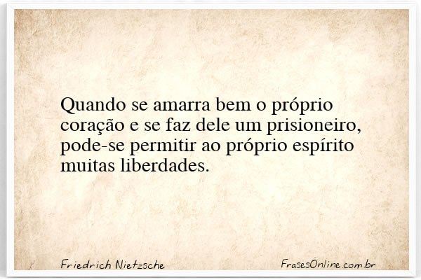 Frase de Friedrich Nietzsche