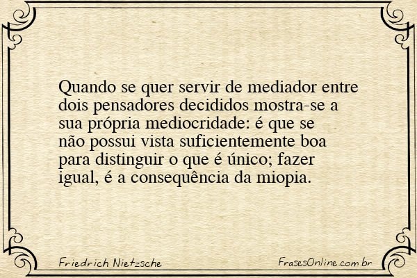 Frase de Friedrich Nietzsche