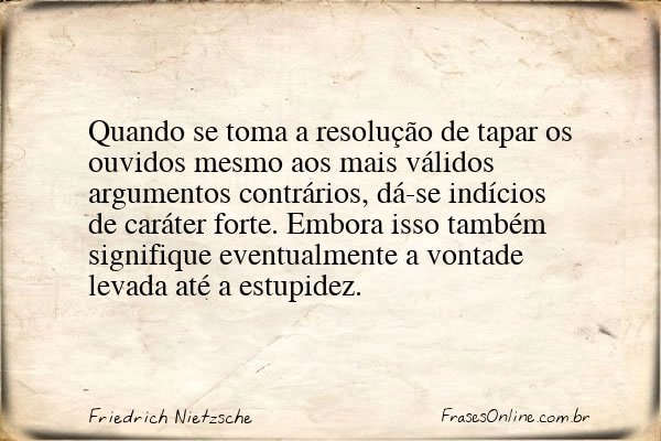 Frase de Friedrich Nietzsche