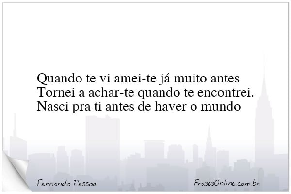 Frase de Fernando Pessoa