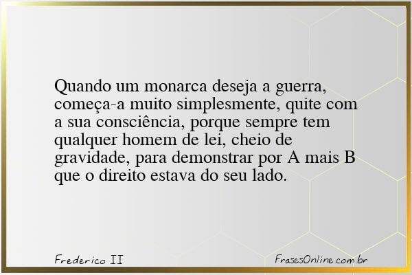 Frase de Frederico II