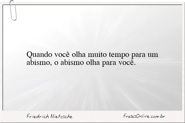 Frase de Friedrich Nietzsche