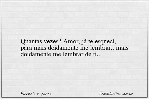 Frase de Florbela Espanca