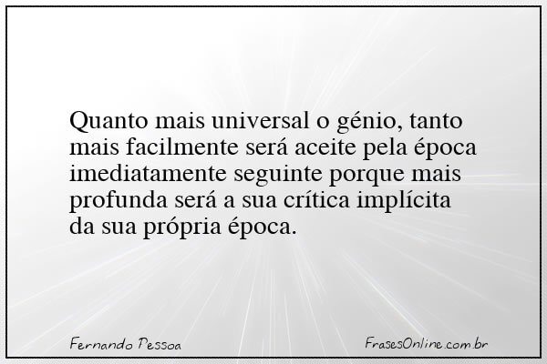 Frase de Fernando Pessoa