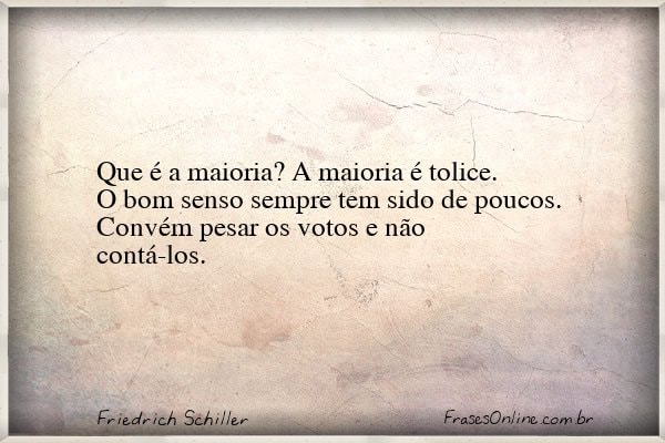 Frase de Friedrich Schiller