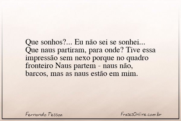 Frase de Fernando Pessoa