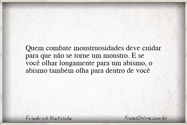 Frase de Friedrich Nietzsche