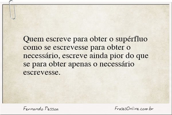Frase de Fernando Pessoa