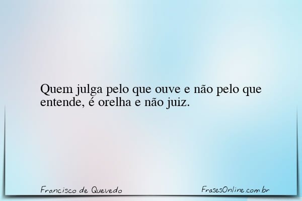 Frase de Francisco de Quevedo