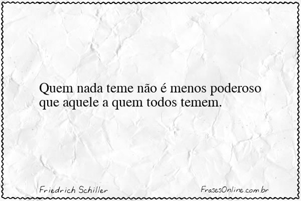 Frase de Friedrich Schiller
