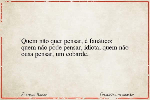 Frase de Francis Bacon