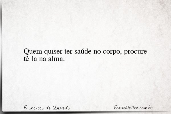 Frase de Francisco de Quevedo
