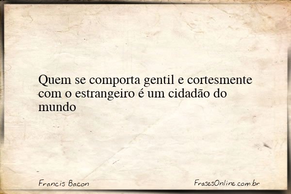Frase de Francis Bacon