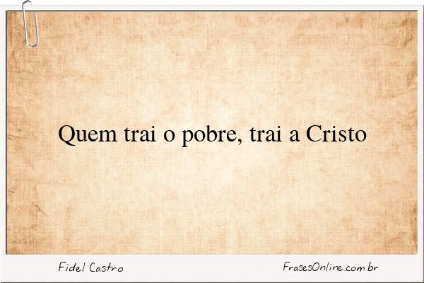 Frase de Fidel Castro