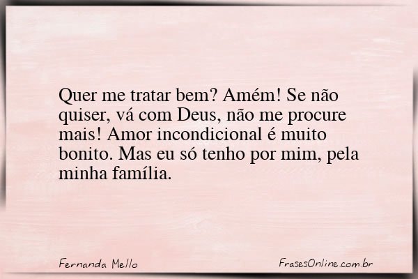 Frase de Fernanda Mello