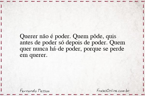 Frase de Fernando Pessoa