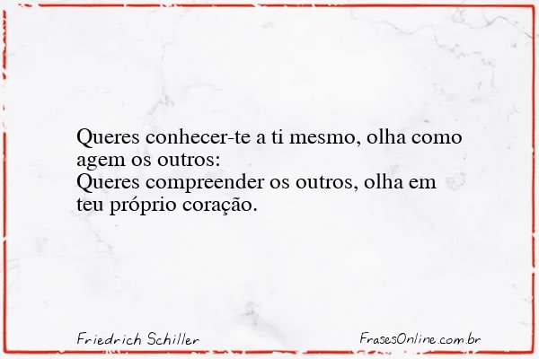 Frase de Friedrich Schiller