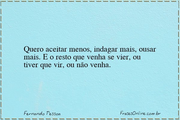 Frase de Fernando Pessoa