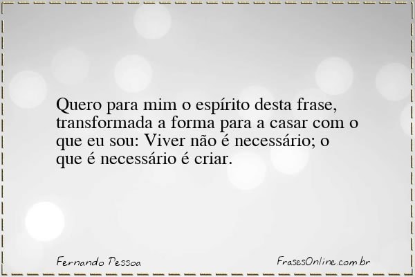 Frase de Fernando Pessoa