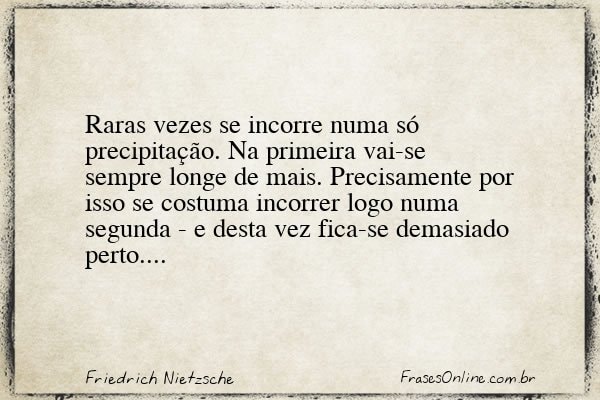 Frase de Friedrich Nietzsche