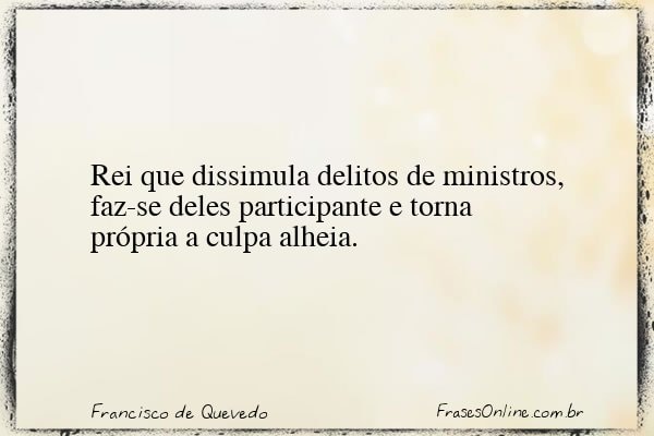 Frase de Francisco de Quevedo