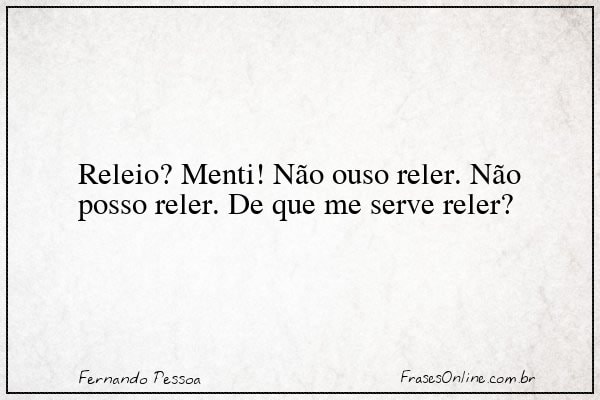 Frase de Fernando Pessoa