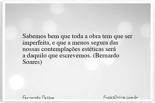 Frase de Fernando Pessoa
