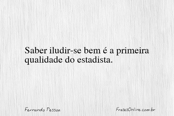 Frase de Fernando Pessoa