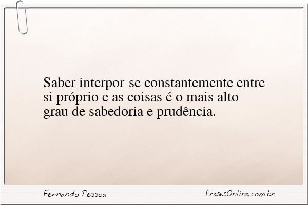 Frase de Fernando Pessoa