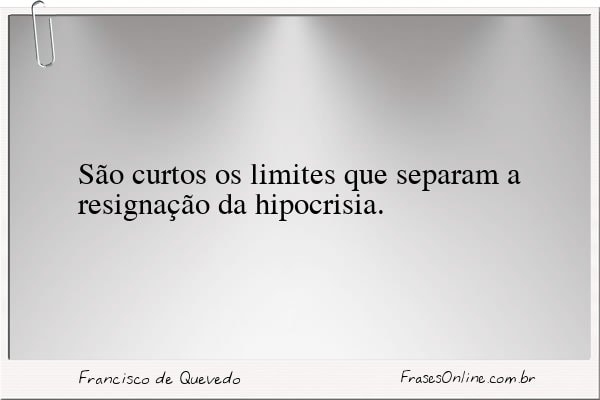 Frase de Francisco de Quevedo