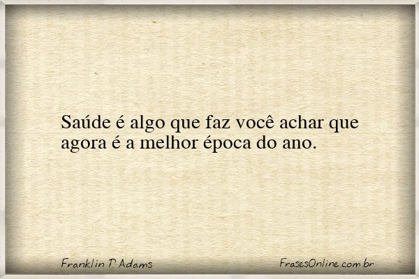 Frase de Franklin P. Adams