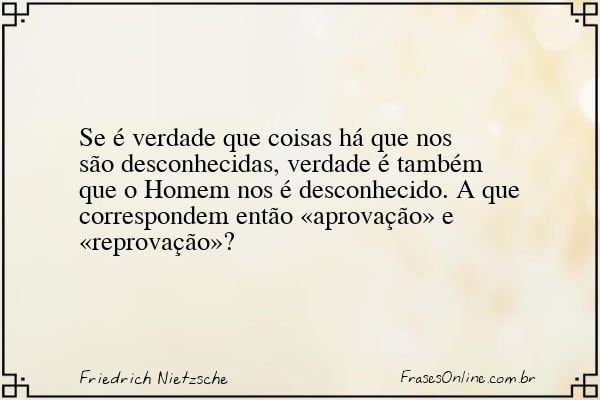 Frase de Friedrich Nietzsche