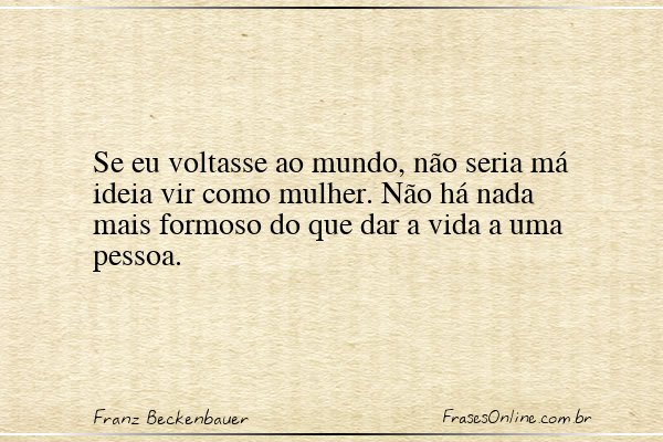 Frase de Franz Beckenbauer
