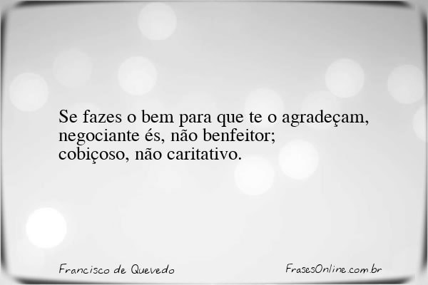 Frase de Francisco de Quevedo