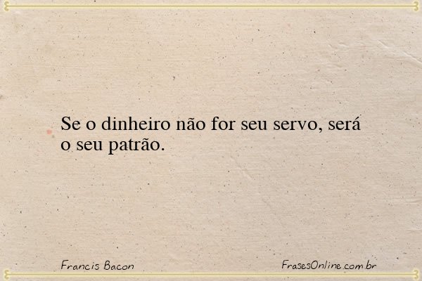 Frase de Francis Bacon