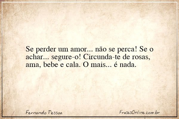 Frase de Fernando Pessoa