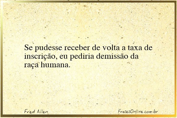 Frase de Fred Allen