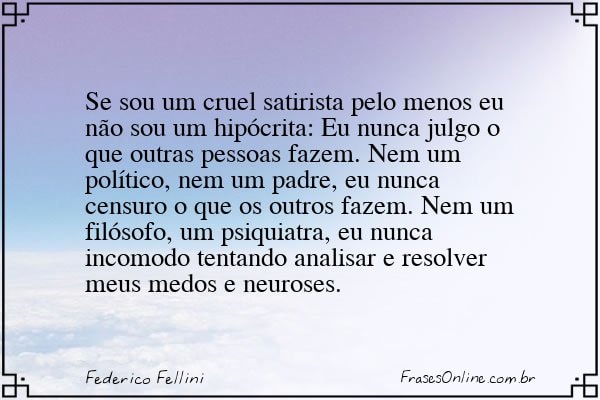 Frase de Federico Fellini