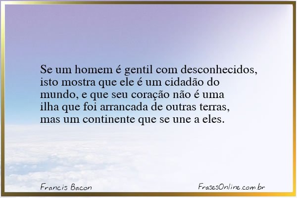 Frase de Francis Bacon