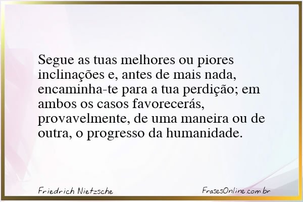 Frase de Friedrich Nietzsche